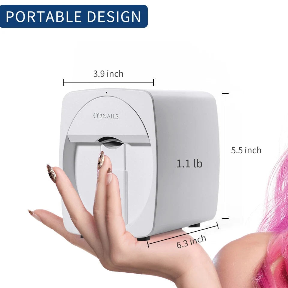 Nail Art Printer App-Controlled USB-Powered Custom Designs