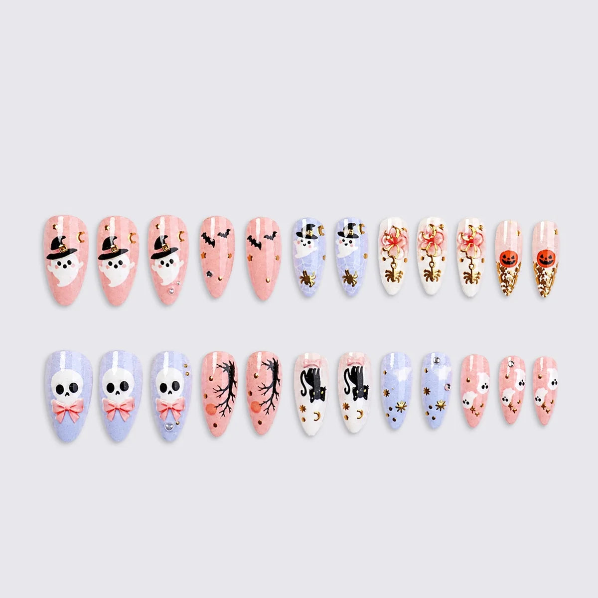 Nail Art Set Halloween Spooky Designs Easy Apply