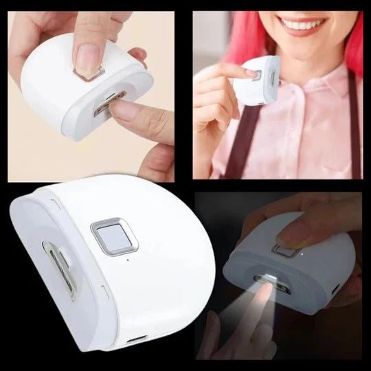 Nail Clipper Automatic Grinding Dual Speed LED Light