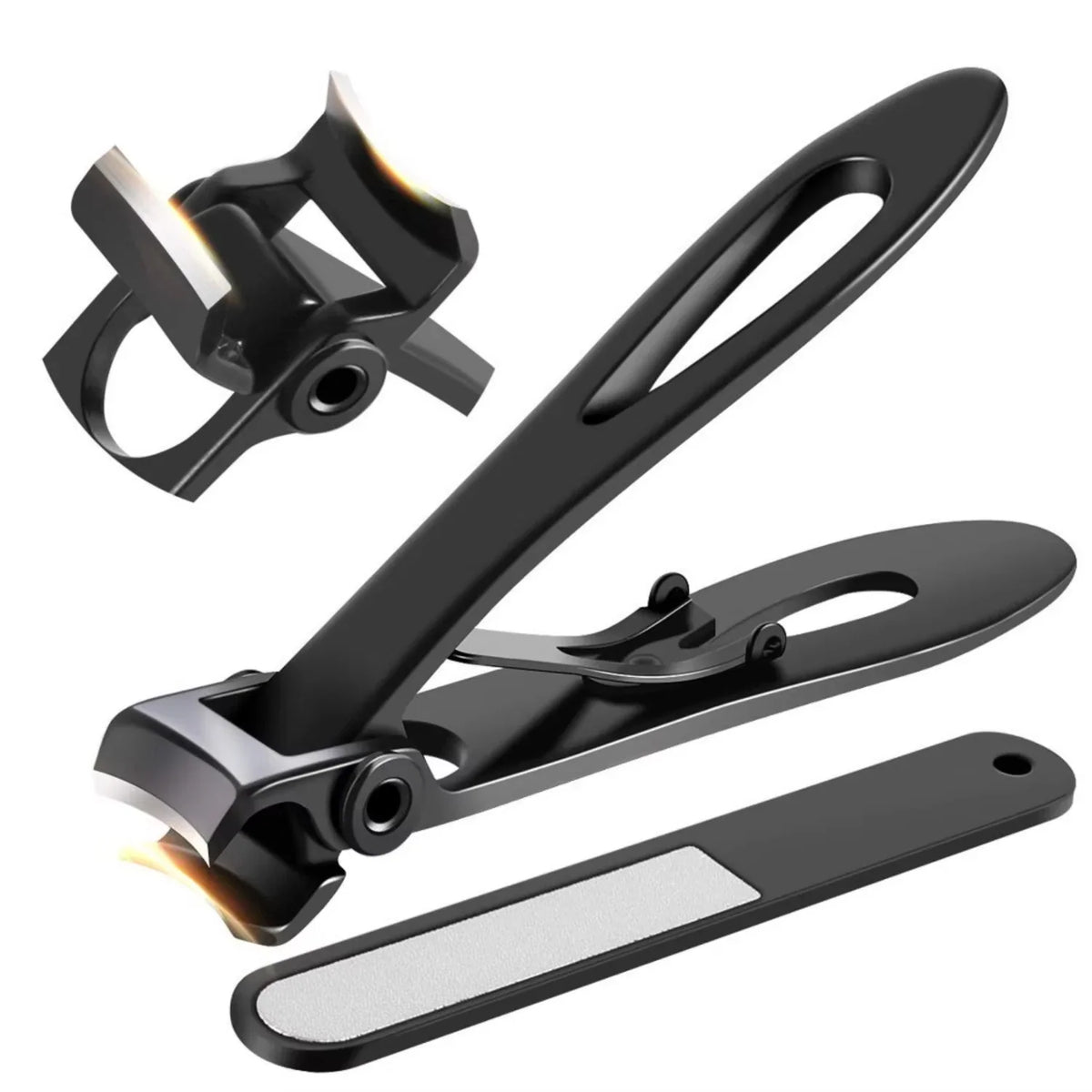 Nail Clippers Extra Large Stainless Steel Ergonomic Grip