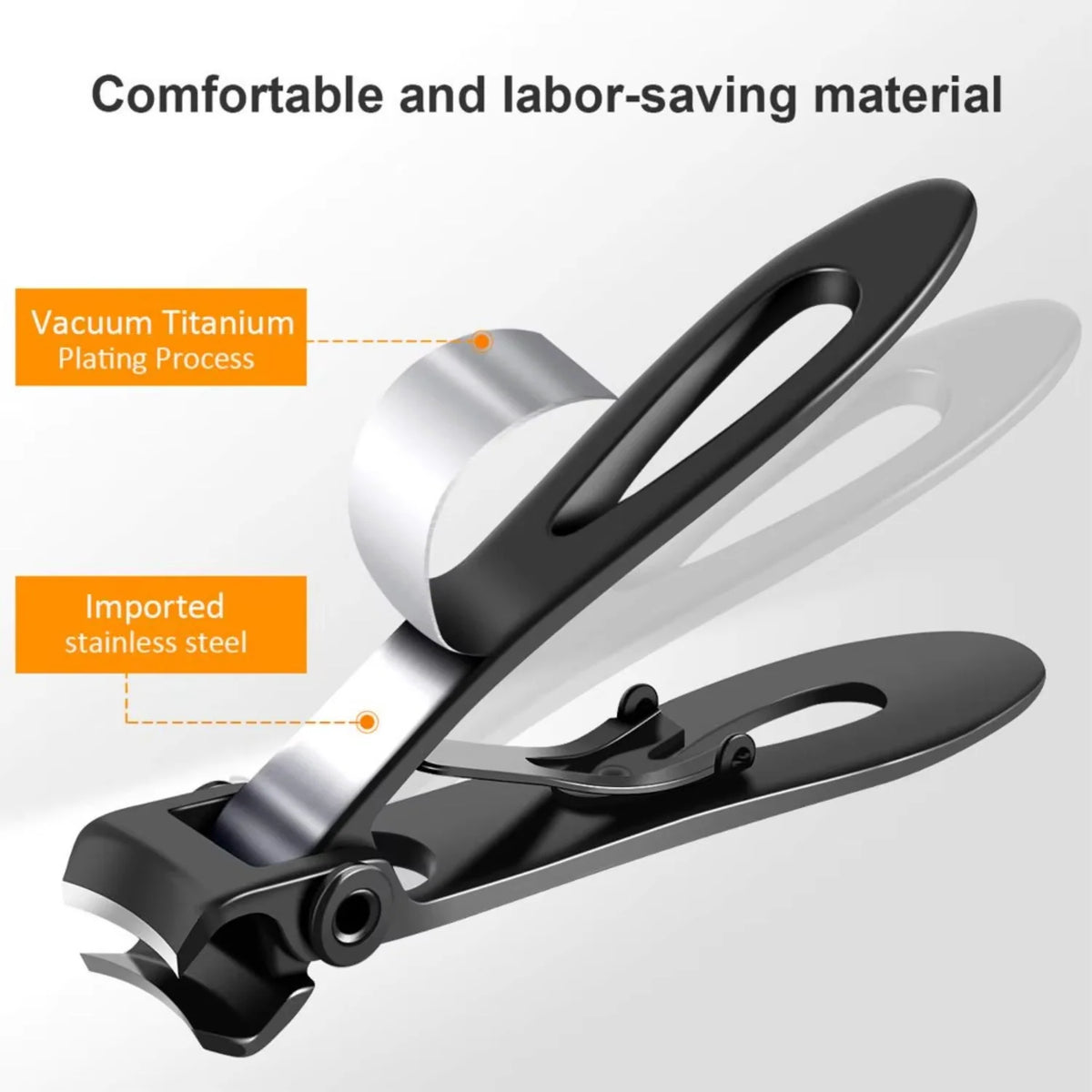 Nail Clippers Extra Large Stainless Steel Ergonomic Grip