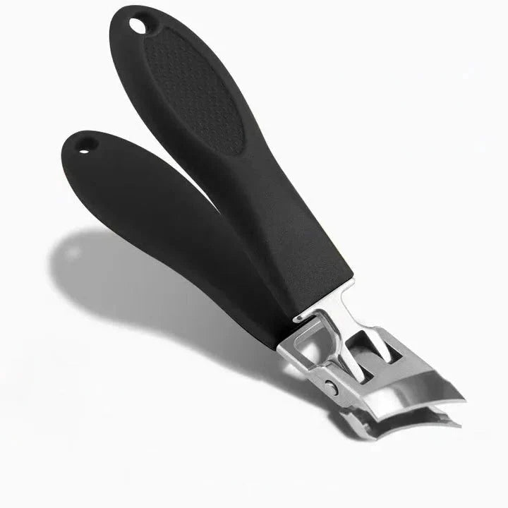Nail Clippers Wide Jaw Stainless Steel Textured Grip