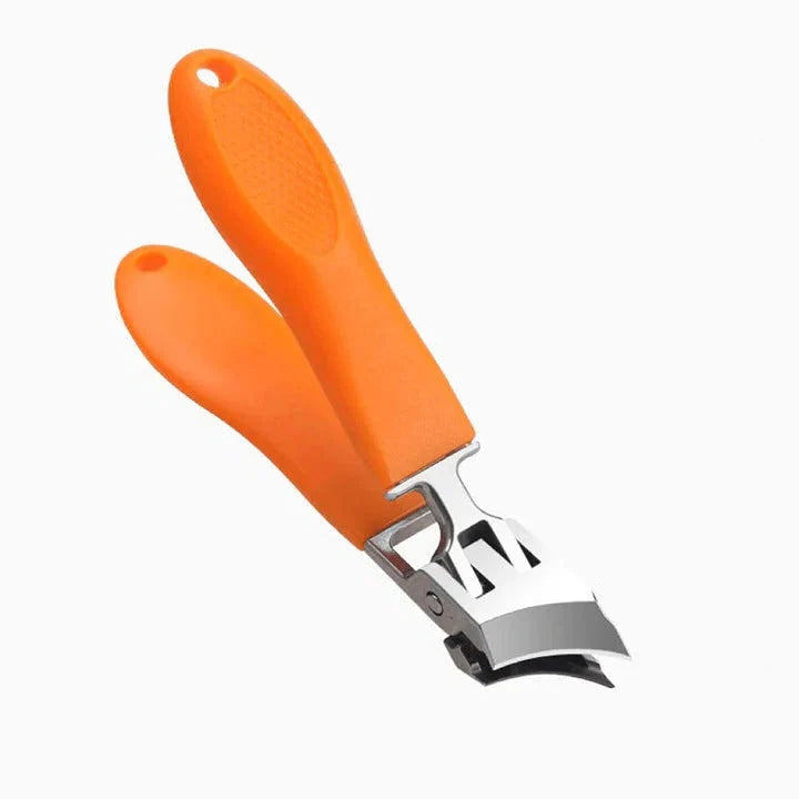 Nail Clippers Wide Jaw Stainless Steel Textured Grip