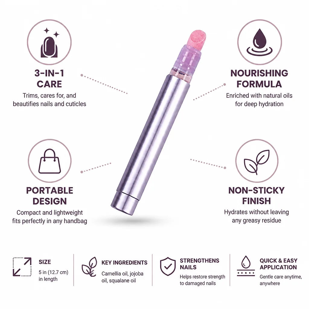 Nail & Cuticle Kit 3-In-1 Trimmer Jojoba & Squalane