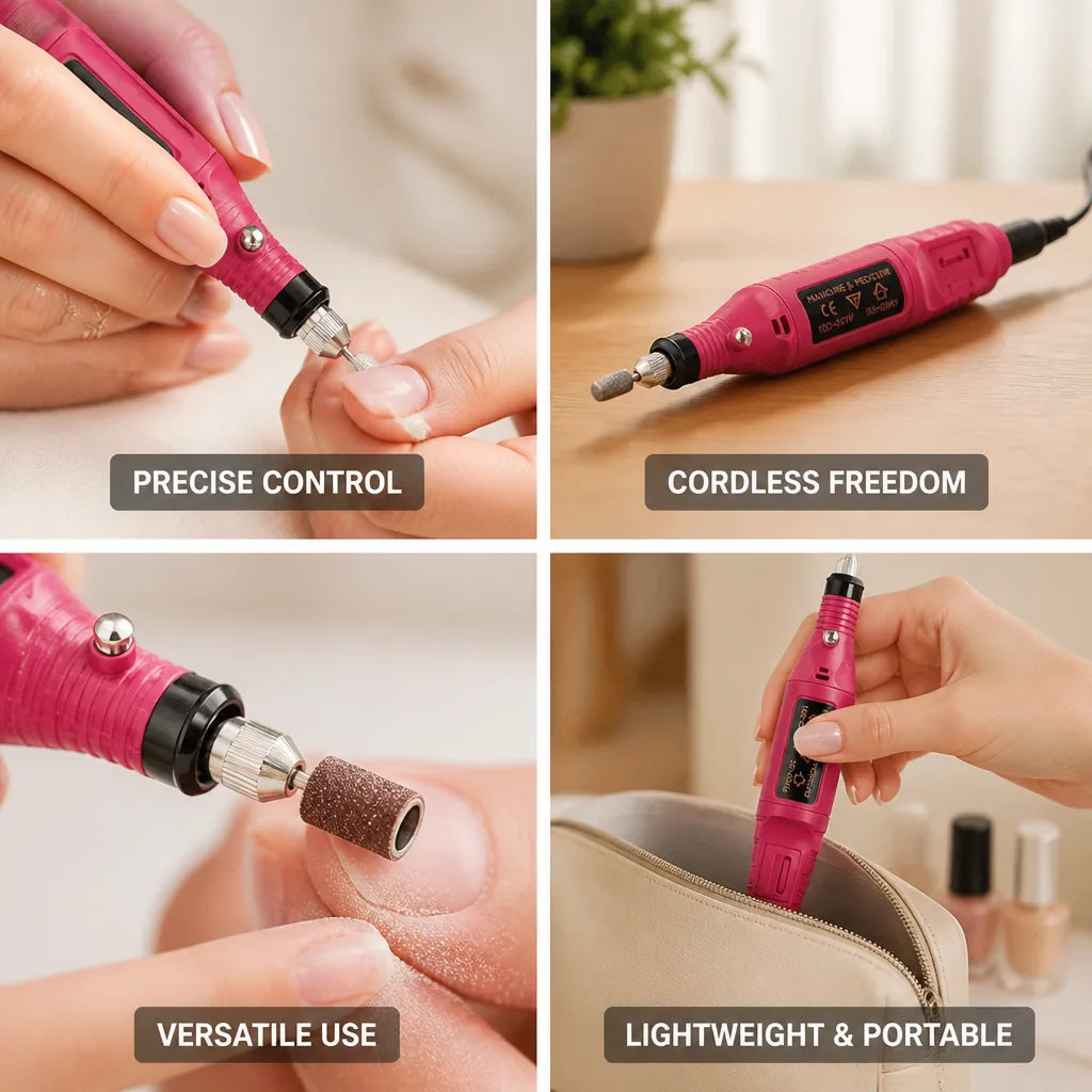 Nail Drill Variable Speed Rechargeable Lightweight