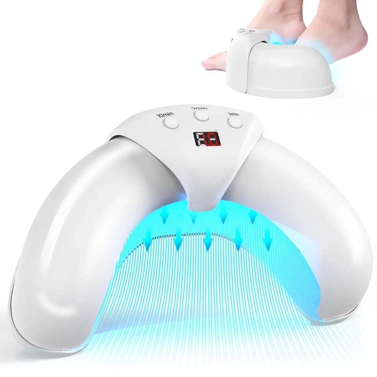 Nail Therapy Device Dual-Wavelength Light Automatic Sensor