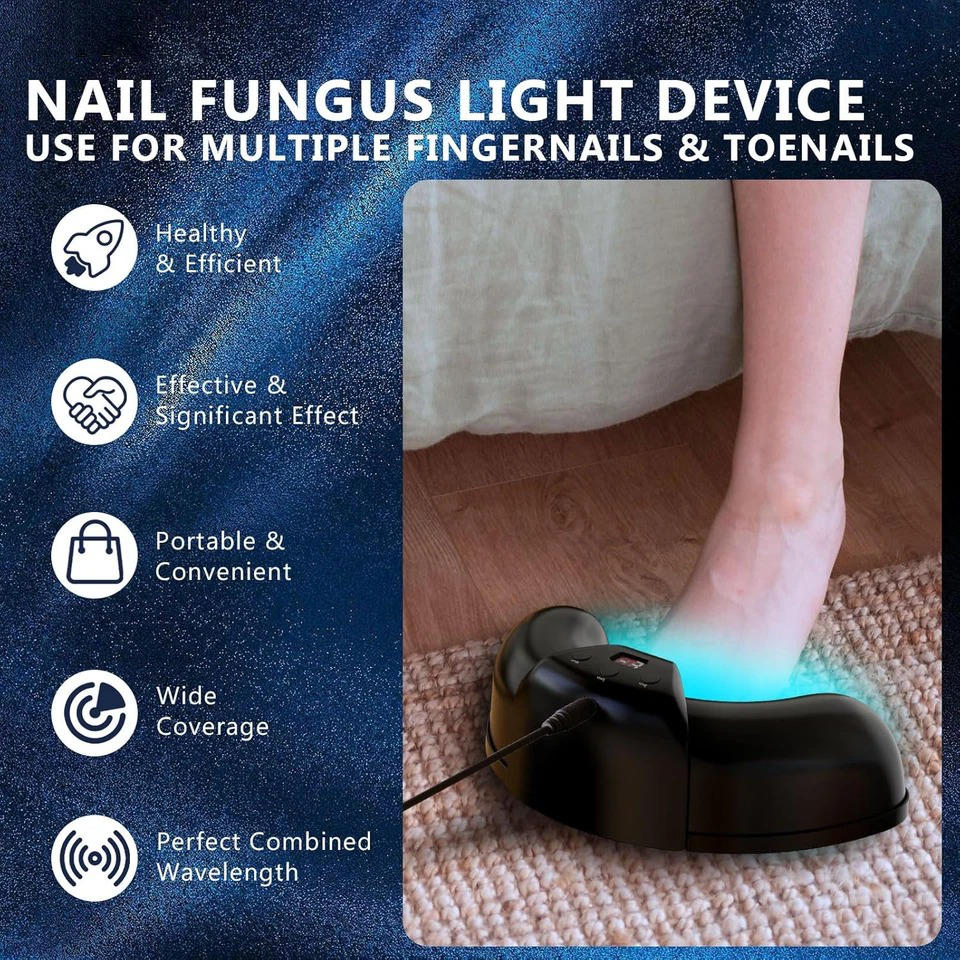 Nail Therapy Device Dual-Wavelength Light Automatic Sensor