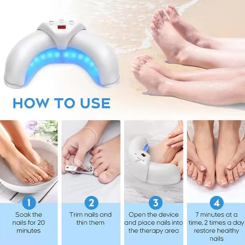 Nail Therapy Device Dual-Wavelength Light Automatic Sensor