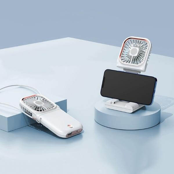 Neck Fan Hands-Free Wearable 3000mAh Power Bank