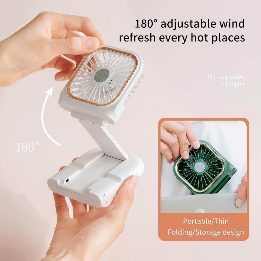 Neck Fan Hands-Free Wearable 3000mAh Power Bank