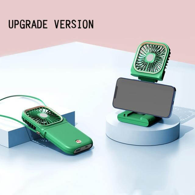 Neck Fan Hands-Free Wearable 3000mAh Power Bank