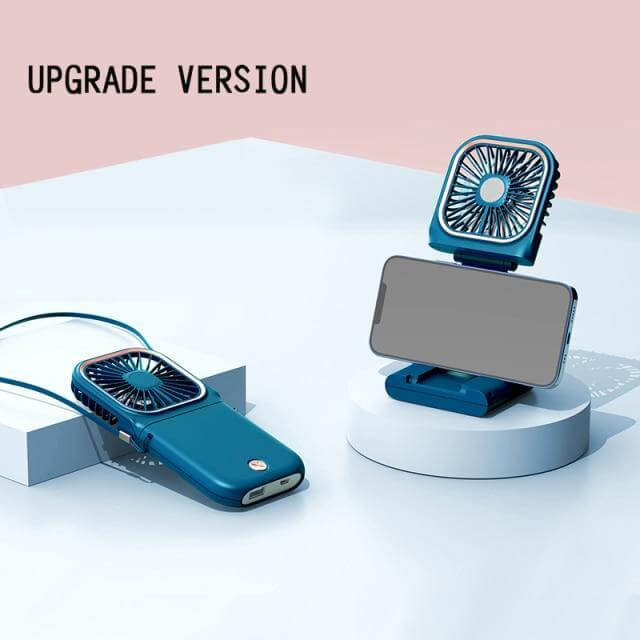 Neck Fan Hands-Free Wearable 3000mAh Power Bank