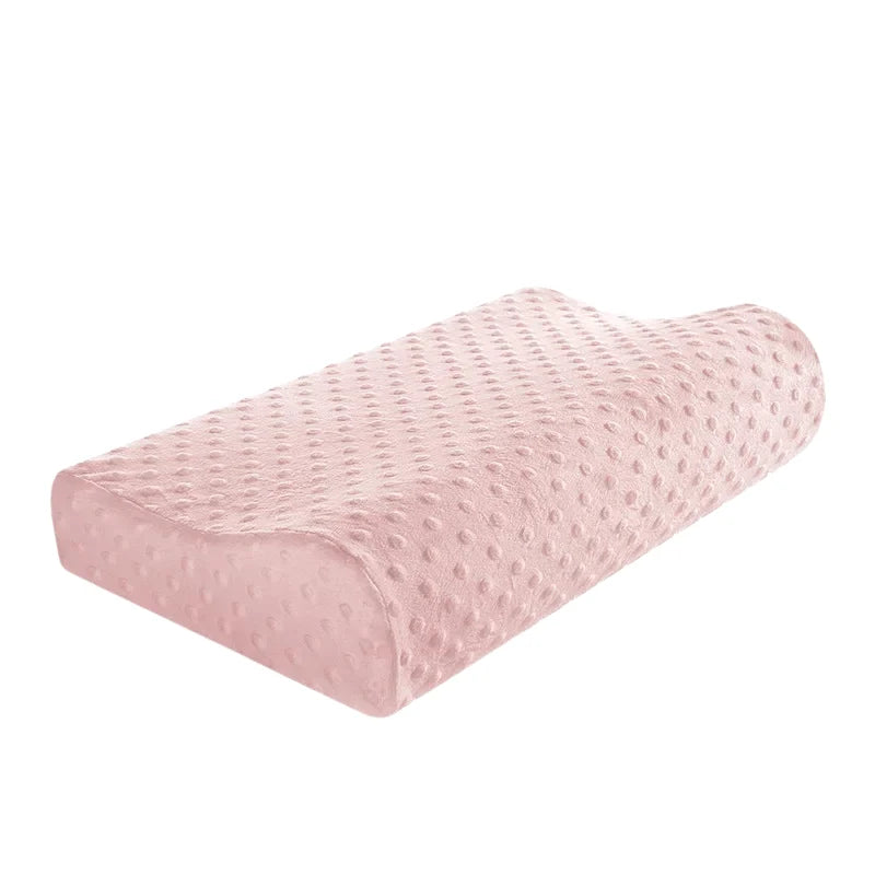 Neck Pillow Ergonomic Support Memory Foam Bamboo Fiber Cover