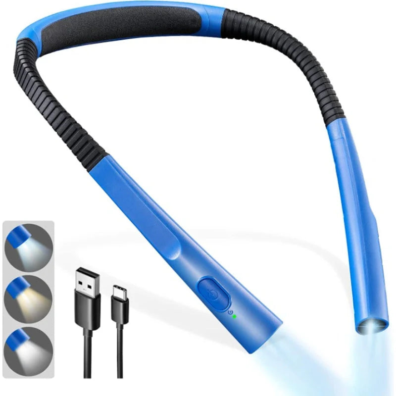 Neck Reading Lamp LED 3 Color Modes USB-C Rechargeable
