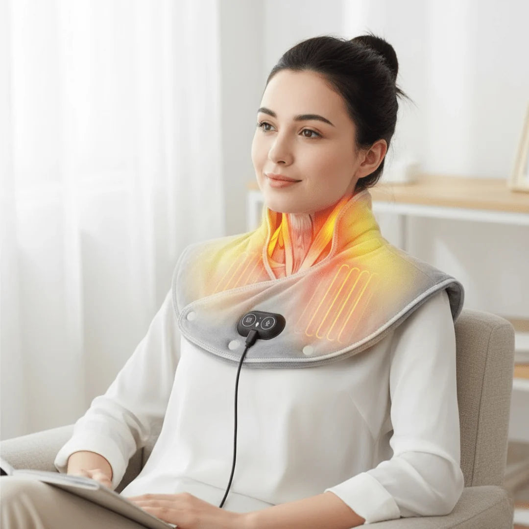 Neck & Shoulder Heating Wrap USB-Powered Three Heat Settings