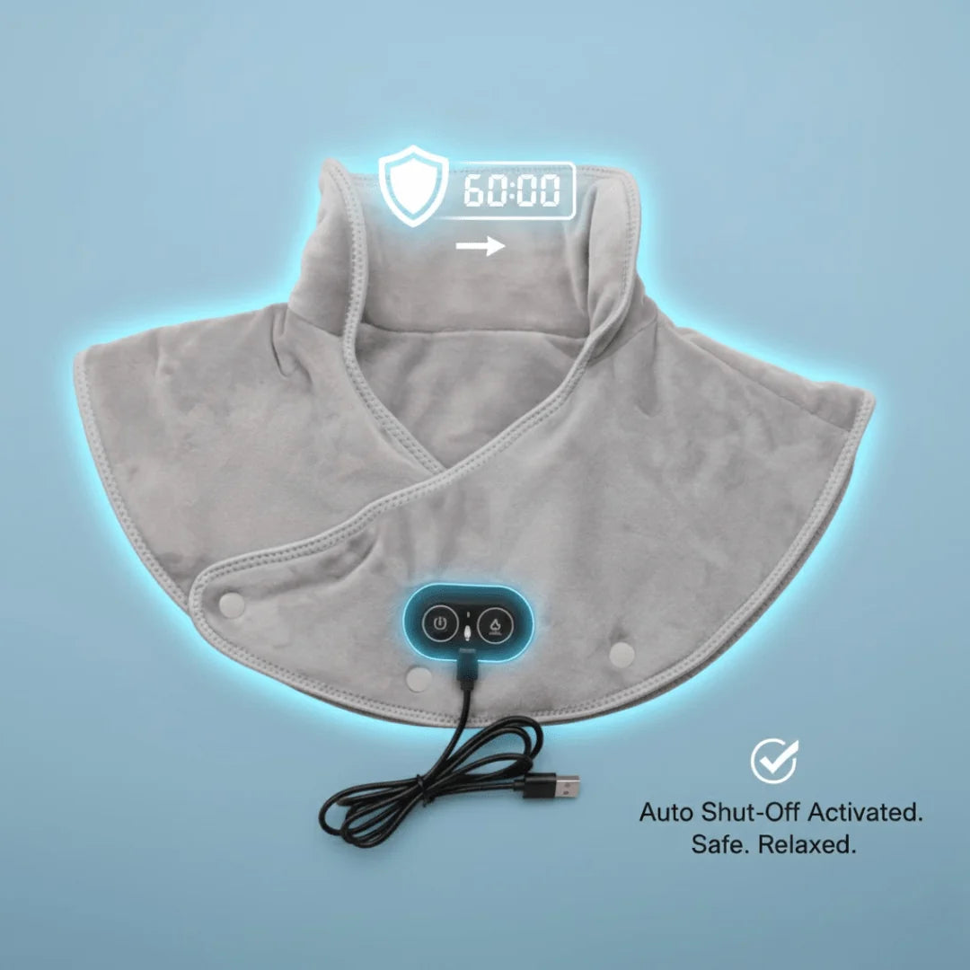 Neck & Shoulder Heating Wrap USB-Powered Three Heat Settings