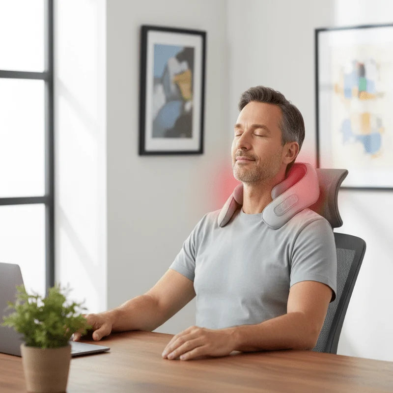 Neck & Shoulder Massager Shiatsu Heat & Vibration