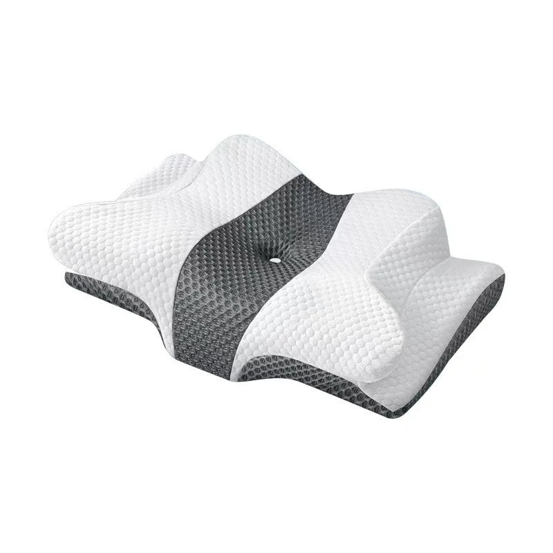 Neck Support Pillow Butterfly Contour Memory Foam Core
