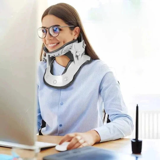 Neck Traction Stretcher Adjustable Height & USB Heating