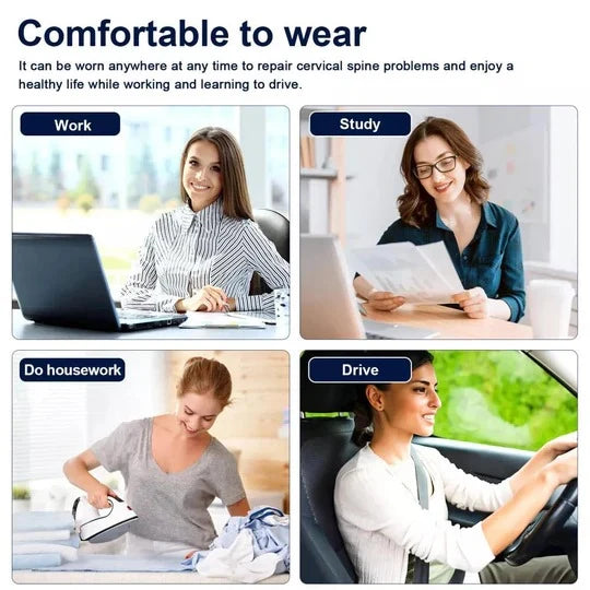 Neck Traction Stretcher Adjustable Height & USB Heating