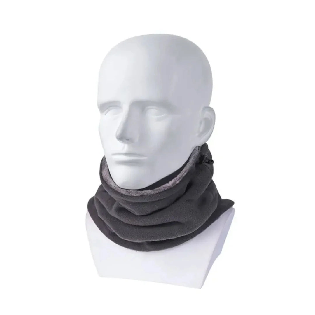 Neck Warmer Soft Fleece Adjustable Drawstring Multiway