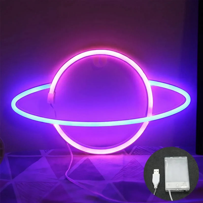 Neon Sign LED Switch-Controlled Plastic Construction