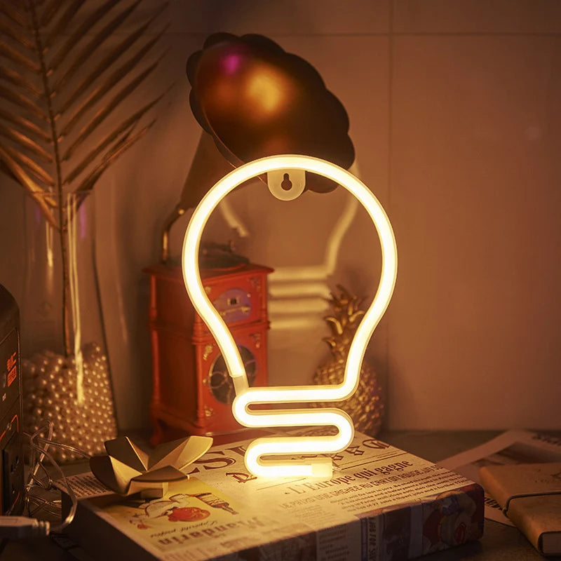 Neon Sign LED Switch-Controlled Plastic Construction