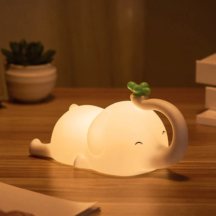 Night Light Flying Elephant Warm LED Glow