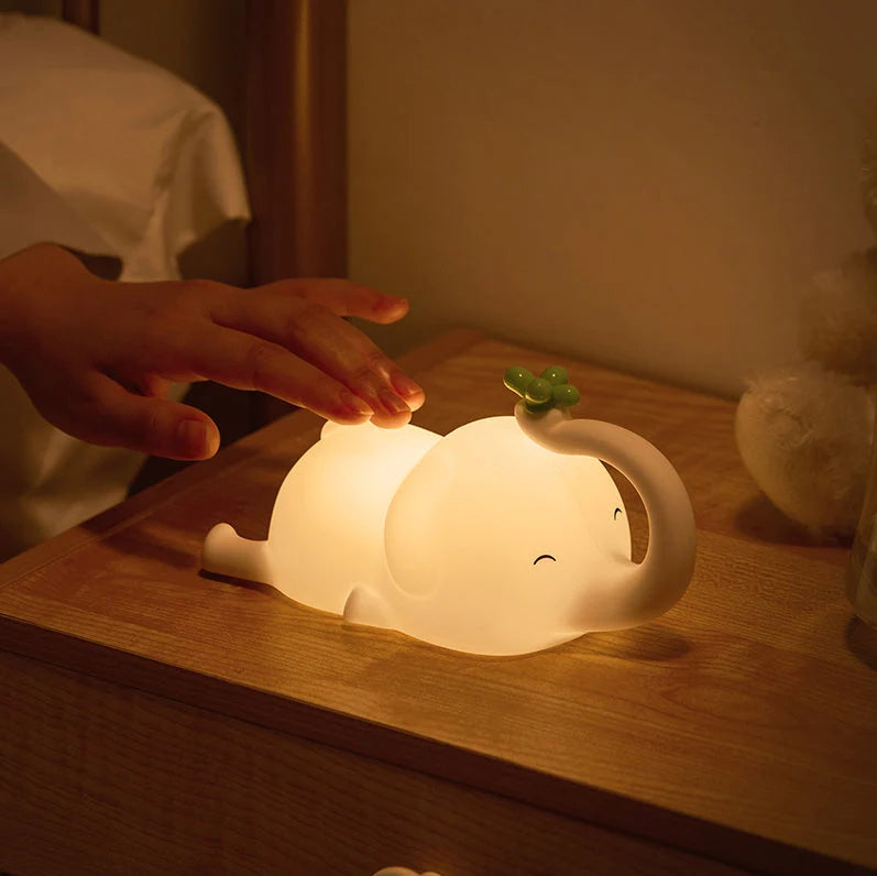 Night Light Flying Elephant Warm LED Glow