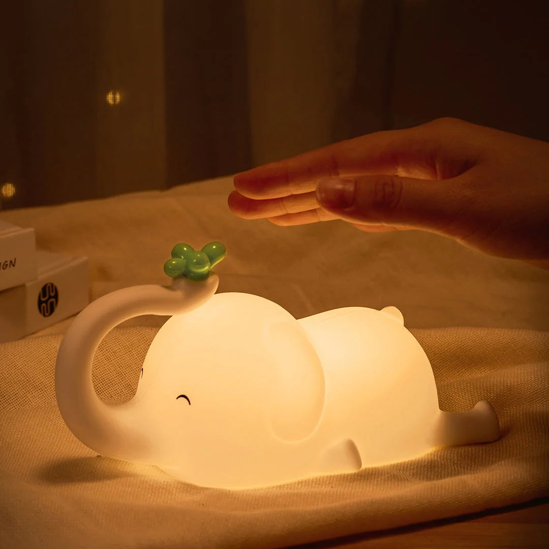 Night Light Flying Elephant Warm LED Glow