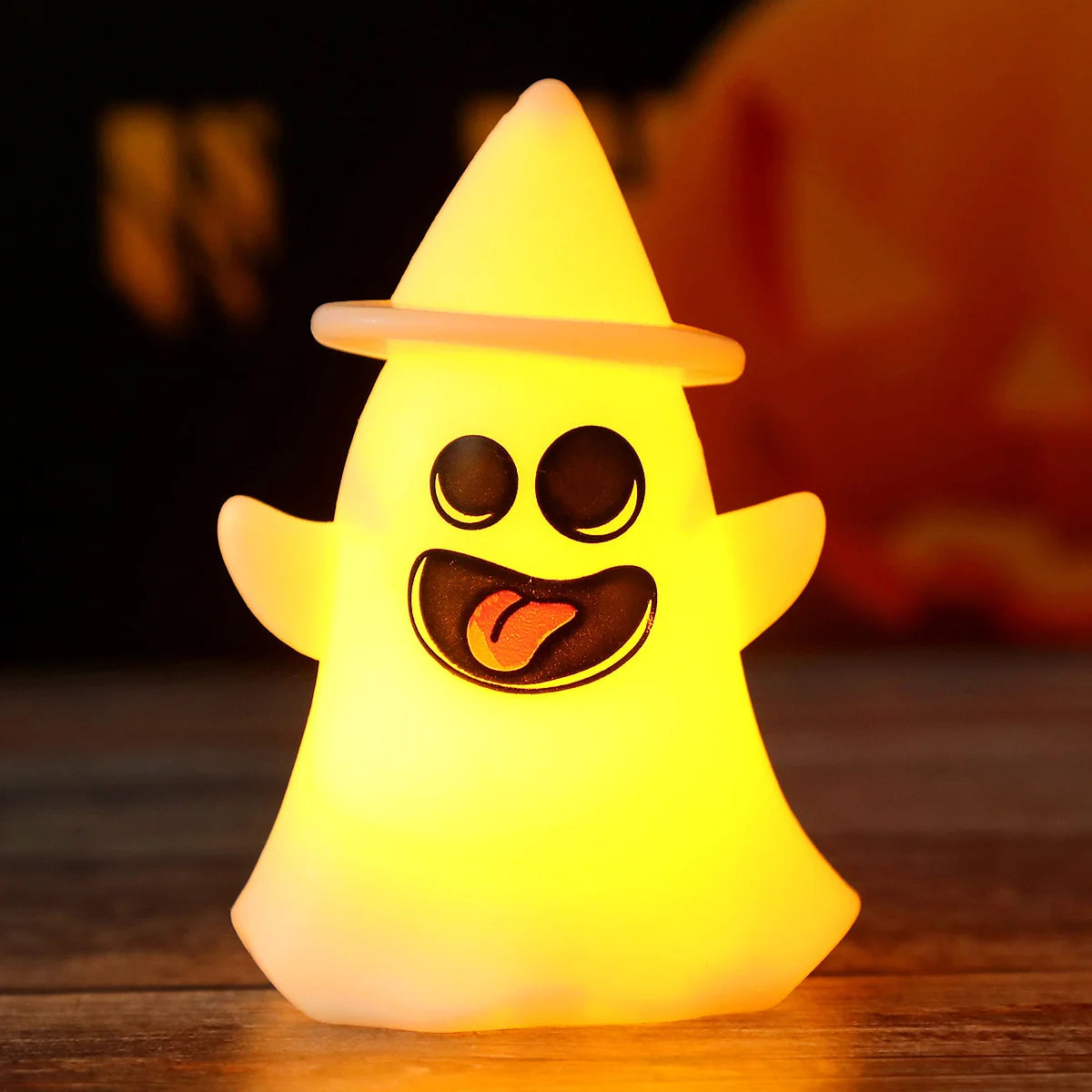 Night Light Ghost-Shaped Warm White Non-Toxic