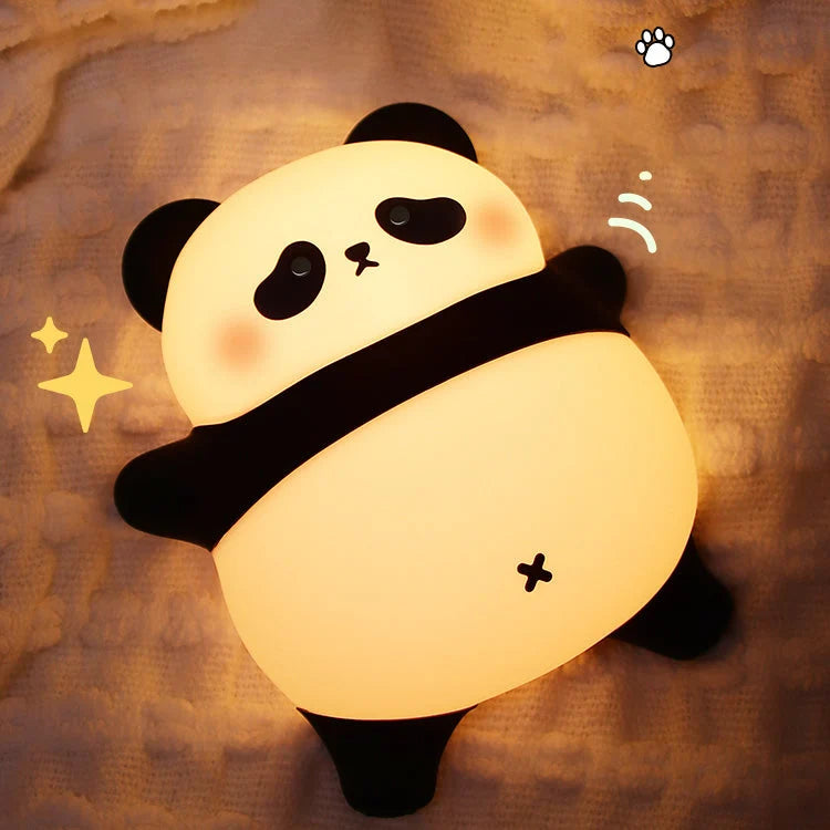 Night Light Panda Design Tap-Controlled Warm LED Glow