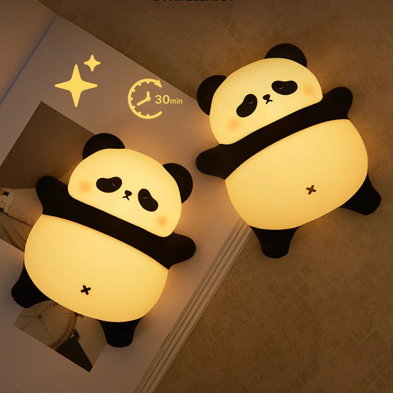 Night Light Panda Design Tap-Controlled Warm LED Glow