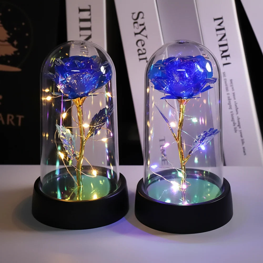 Night Light Rose Dome LED Battery Powered Warm Glow