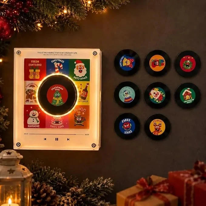 Night Light Rotating Vinyl Record NFC-Activated Magnetic Mount