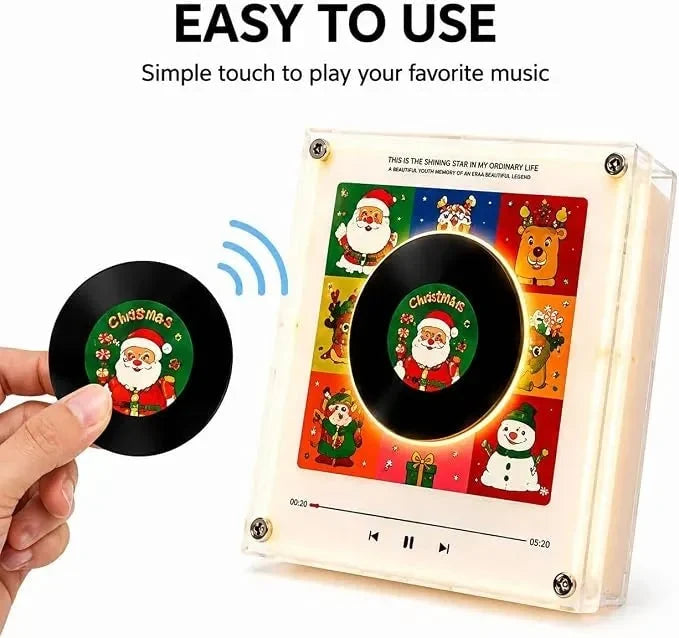 Night Light Rotating Vinyl Record NFC-Activated Magnetic Mount