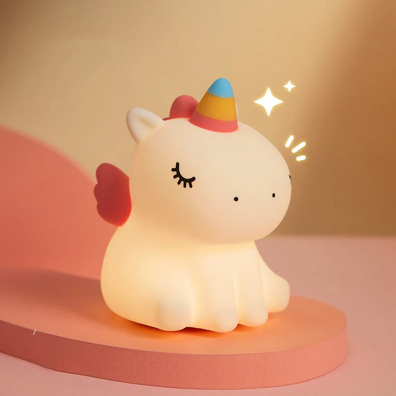 Night Light Unicorn Tap-Activated Soft LED Glow