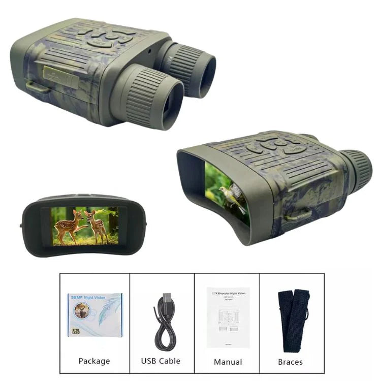 Night Vision Binoculars Infrared HD Display 1,000 Ft Range