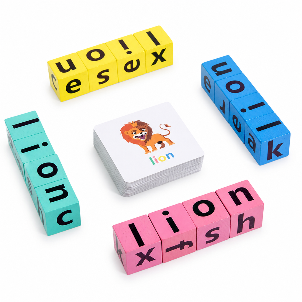 Non-Toxic Wooden Alphabet Spelling Set
