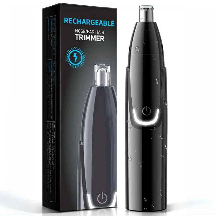 Nose And Ear Hair Trimmer Dual-Edge IPX7 Rinse-Clean