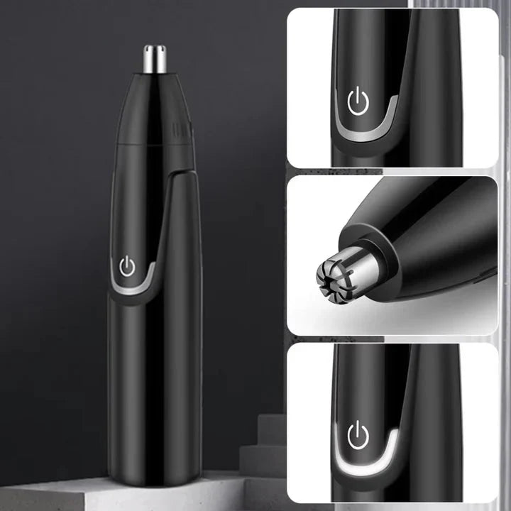 Nose And Ear Hair Trimmer Dual-Edge IPX7 Rinse-Clean