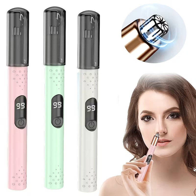 Nose Hair Trimmer Anti-Pinch Stainless Steel Cutter