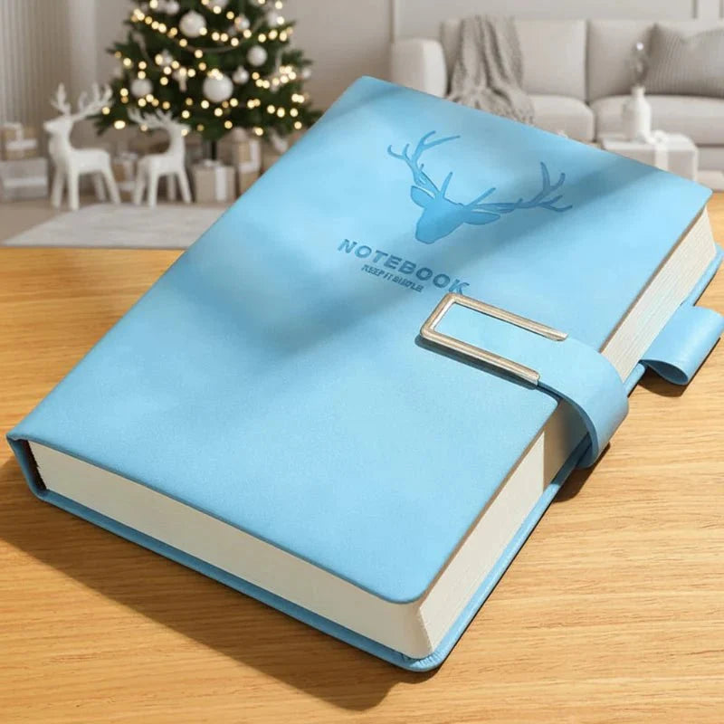 Notebook Genuine Leather A5 Personalized Cover Integrated Bookmark