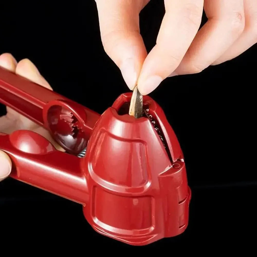 Nutcracker Sturdy Aluminium Ergonomic Grip Multi-Nut Use