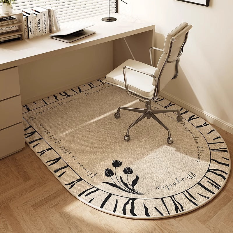 Office Floor Mat Ergonomic Non-Slip Easy-Clean Fabric
