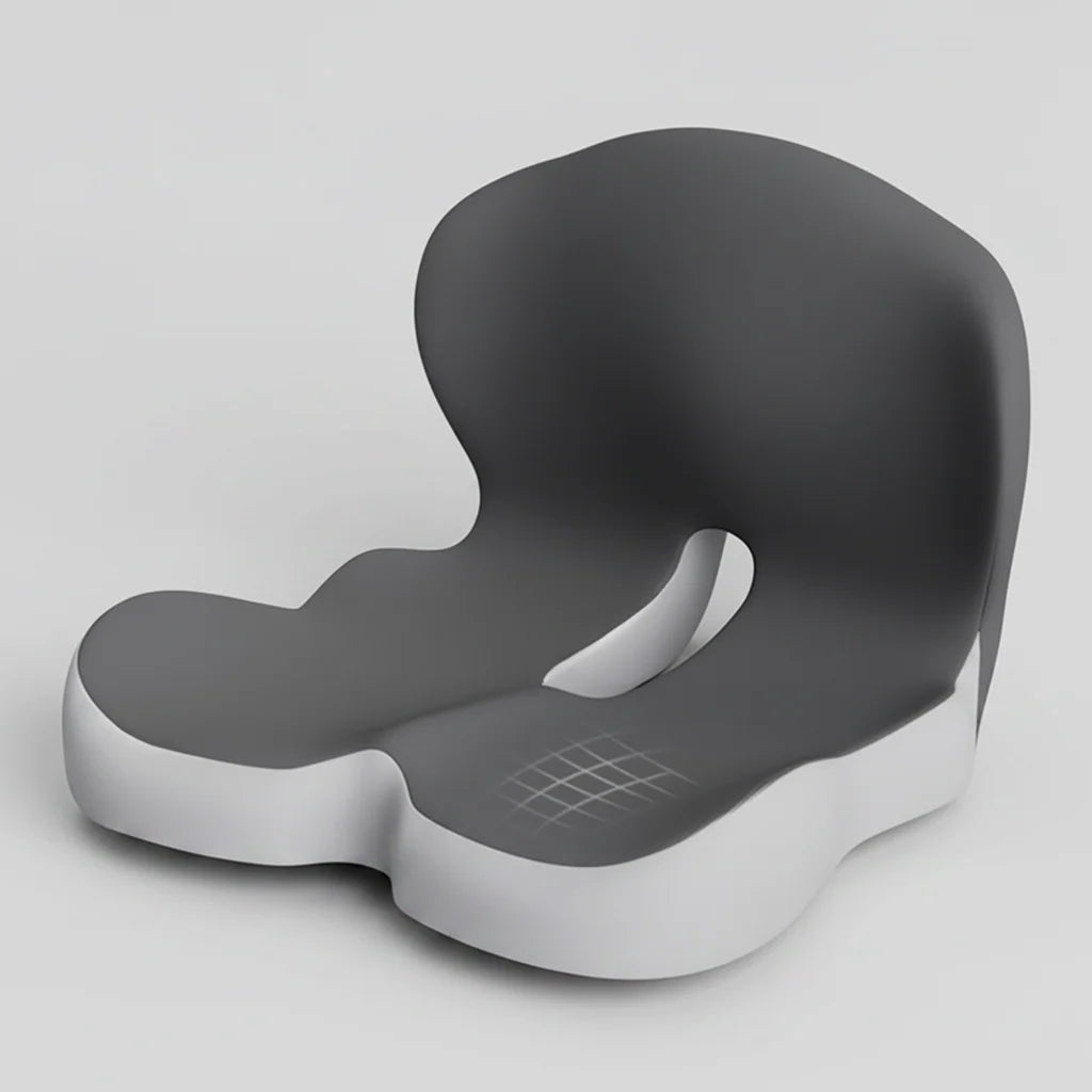 Office Seat Cushion Contoured Tailbone Relief High-Density Memory Foam