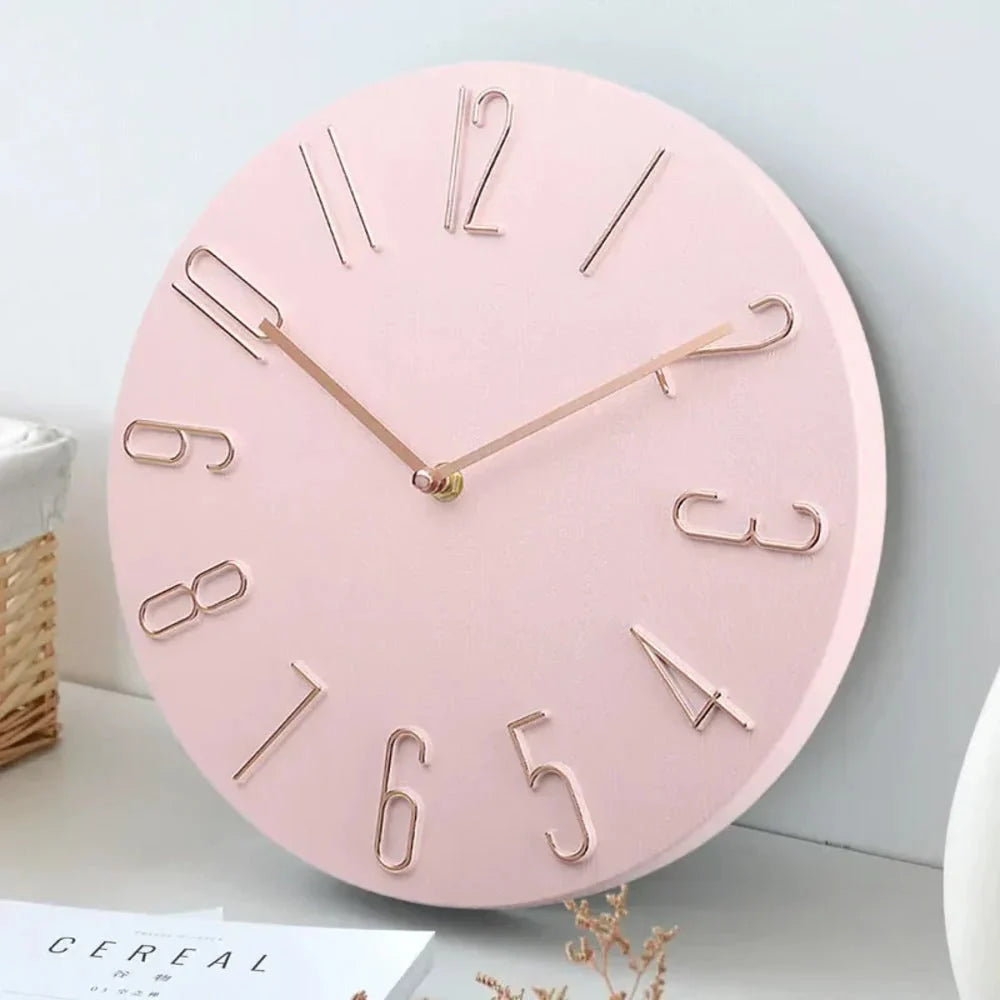 Office Wall Clock Silent Sweep Bold Numerals