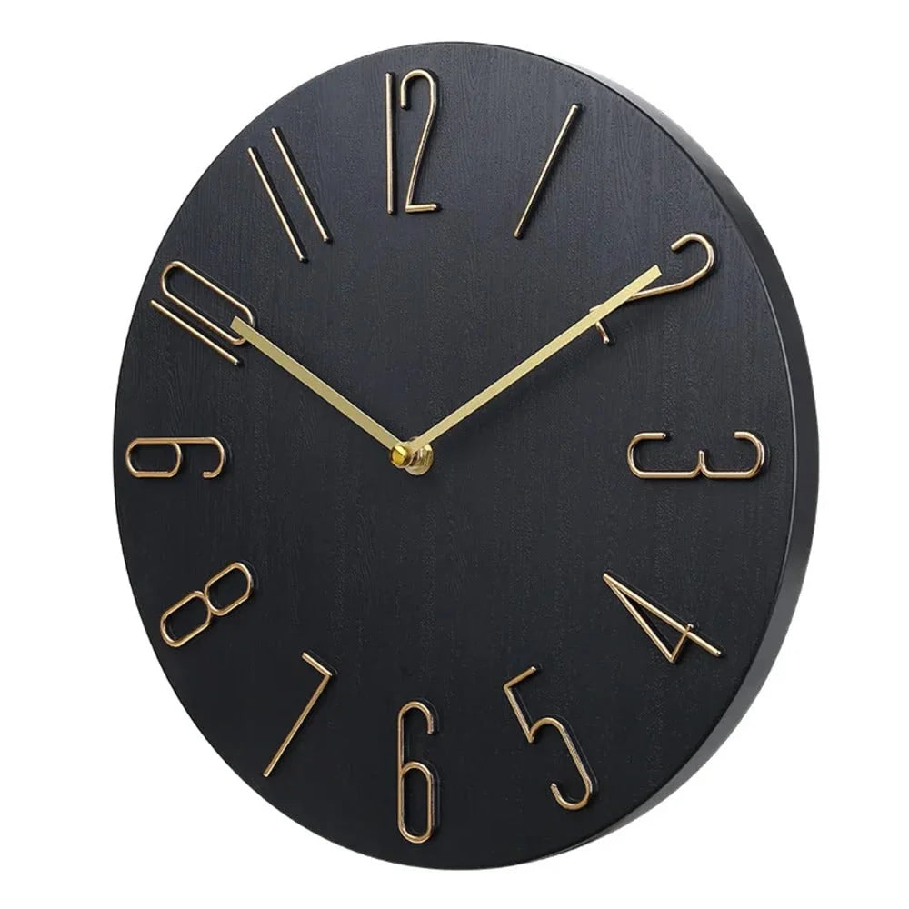 Office Wall Clock Silent Sweep Bold Numerals