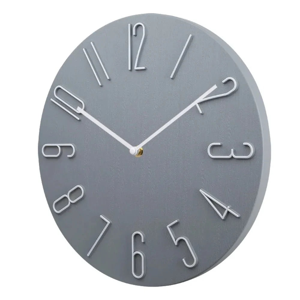 Office Wall Clock Silent Sweep Bold Numerals