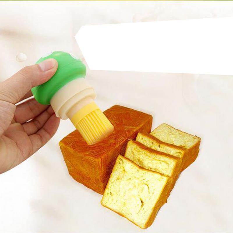 Oil Basting Brush Glass Jar Heat-Resistant